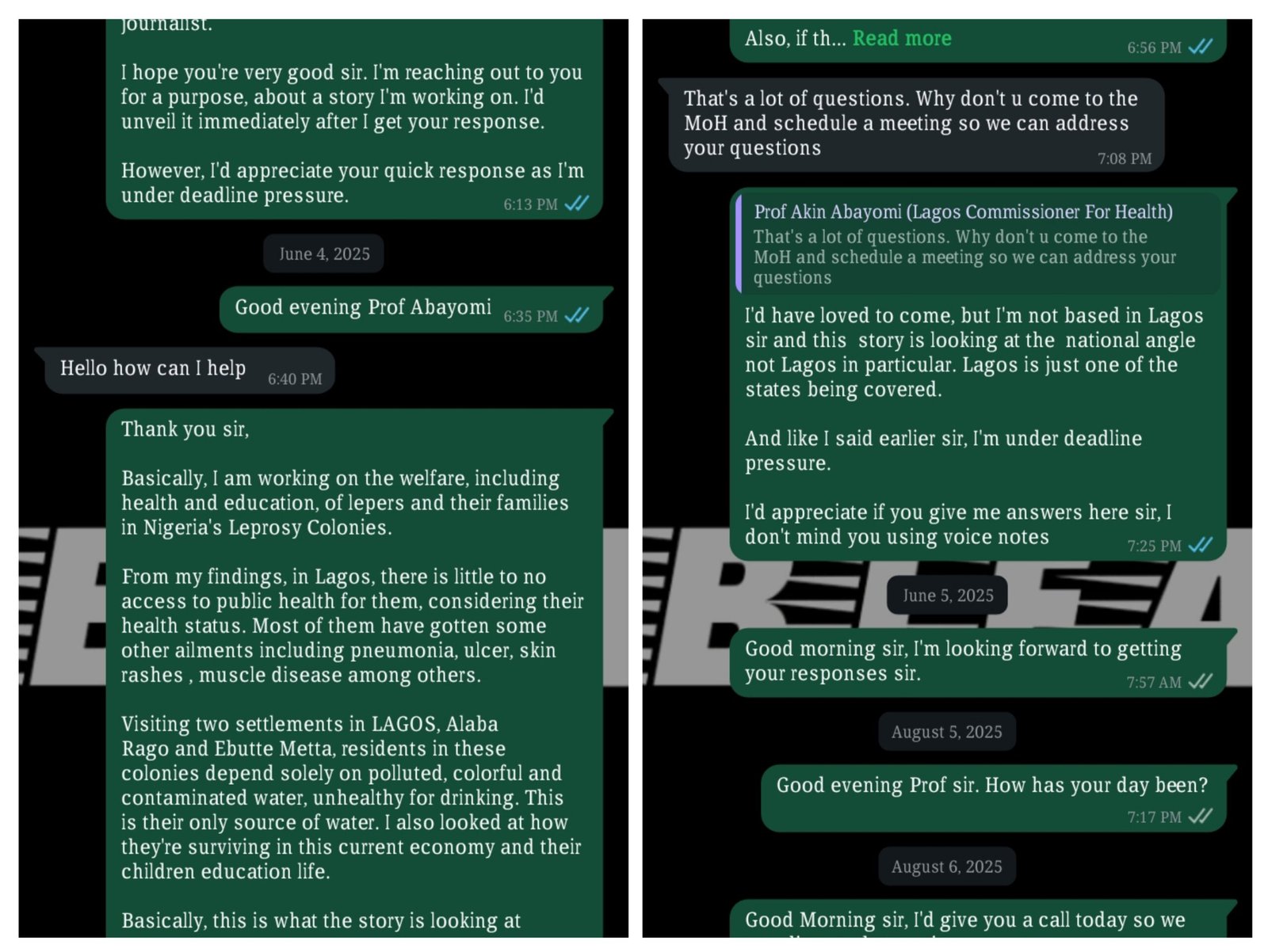 A conversation with Prof Abayomi