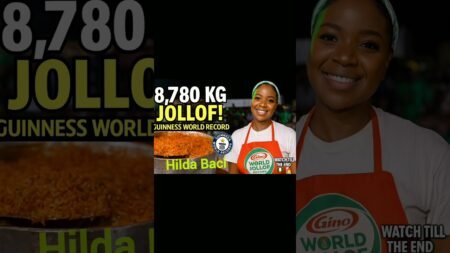 Hilda Baci broke another Guinness World Record #hildabaci #NigeriaNews #naija #jollof #breakingnews