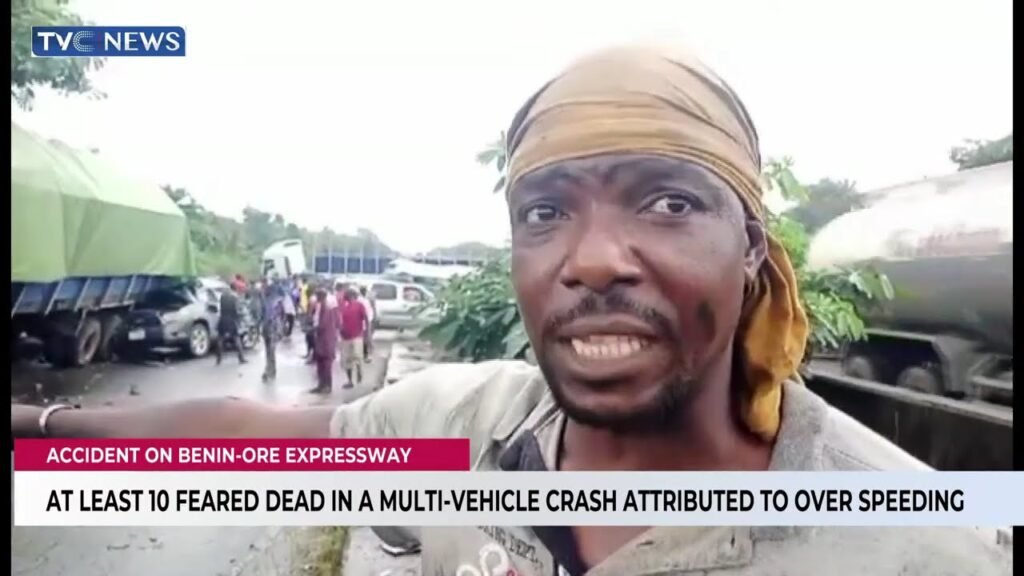 At Least 10 Feared Dead In A Multi-Vehicle Crash Attributed To Over Speeding