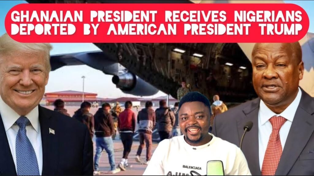 Breaking News As Ghana Receives Nigerians Deported from America by President Trump