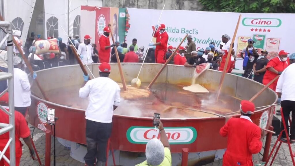 World’s largest jollof rice record attempt in Nigeria | AFP