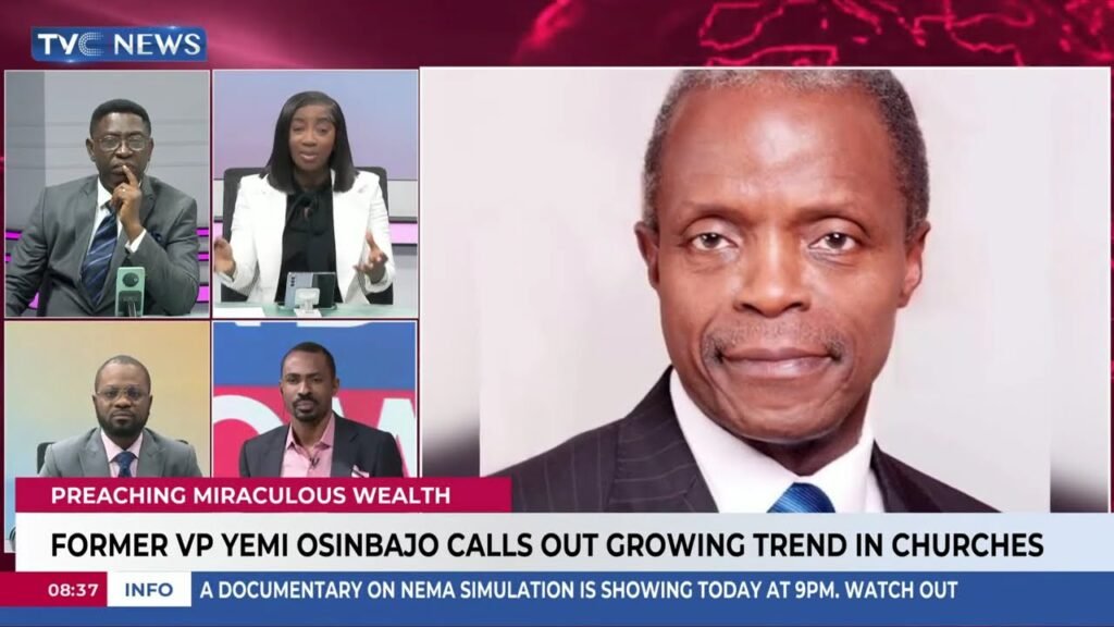 Frm. VP Osinbajo Calls Out Trend In Churches + 47 Students Receive ₦1M +She Stopped Attending Church