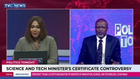 Moment Supporter Of Minister Nnaji Heard About His Resignation On Live TV