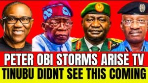 PANIC HITS TINUBU APC AS PETER OBI STORMS ARISE TV NEWS, PROVES TINUBU FAILED LEADERSHIP IN NIGERIA