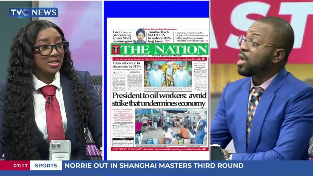 Tvc Newspaper Review: PENGASSAN Fires Back As Shettima Defends Dangote