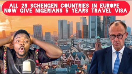 Shocking News; All 29 Schengen Countries In Europe Now Offer Nigerians 5 years Visa