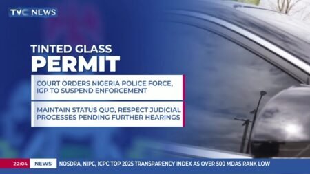 Court Orders Nigeria Police Force, IGP To Suspend Enforcement Of Tinted Glass Permit