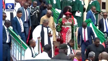 Nigeria At 65: Gov Fubara Attends Church Service In Rivers