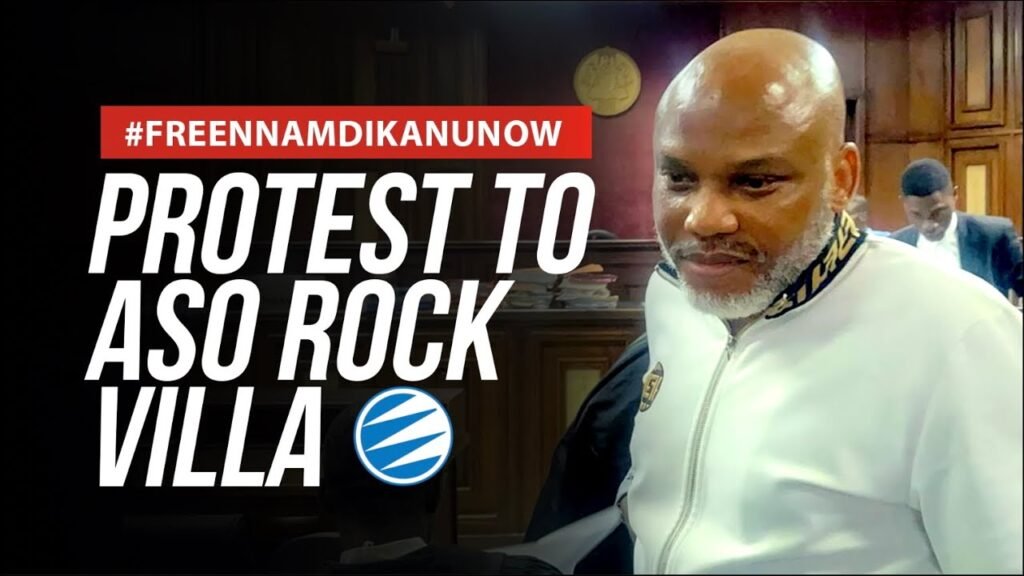 LIVE BREAKING NEWS: Police Take Over Abuja Roads As ‘FREE NNAMDI KANU NOW’ PROTEST Gathers Momentum