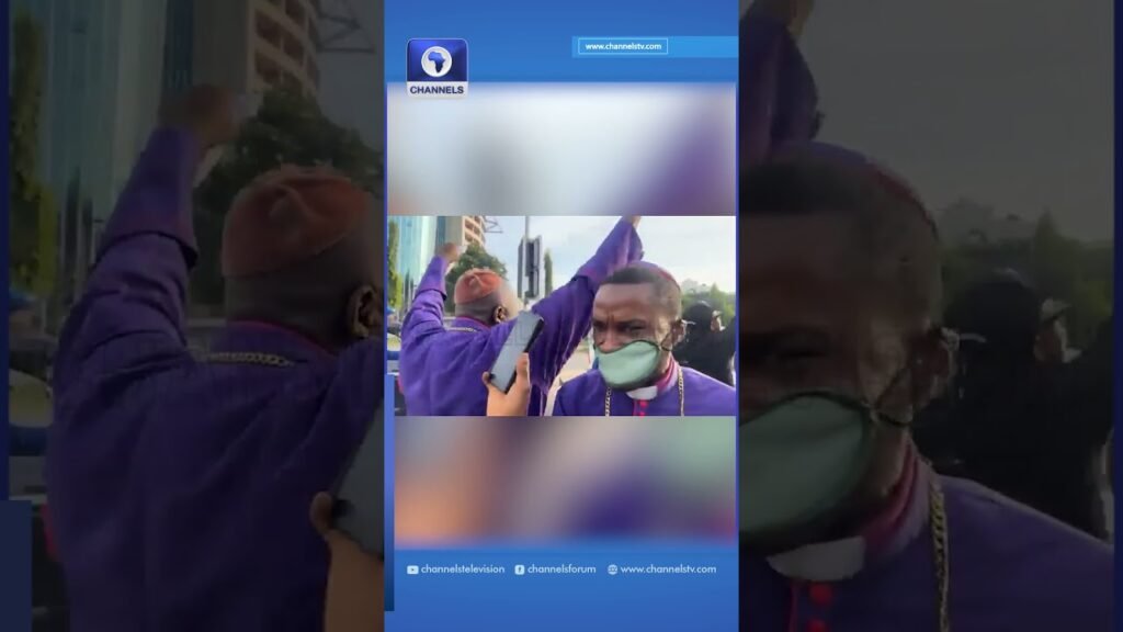 Protesters Scamper As Gunshots Disperse Sowore-Led ‘Free Nnamdi Kanu’ Protest#channelstv #nnamdikanu