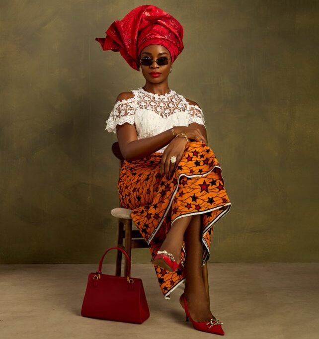 Uzoamaka Aniunoh for AMVCA 2025, Cultural Night. From @Uzoamakapower on X