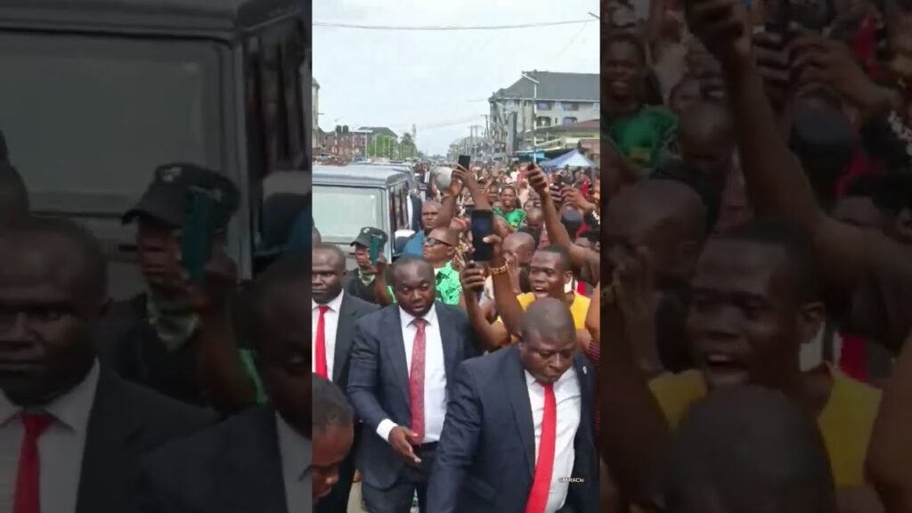 See How Aba People Welcomed Gov. Alex Otti. #nigerianews #updatepeopletv #abiastate