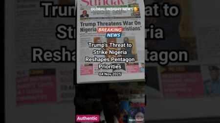 Trump’s Threat to Strike Nigeria | Pentagon Reacts #news #shorts