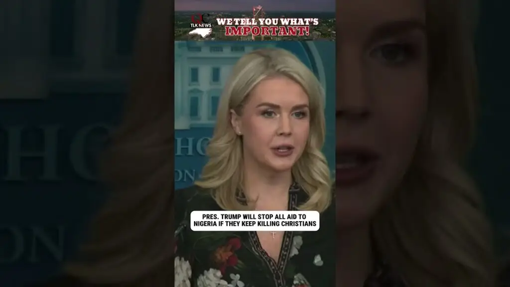 ‘Nigeria is killing Christians, women and children’ Karoline Leavitt #trump #politics #news #nigeria