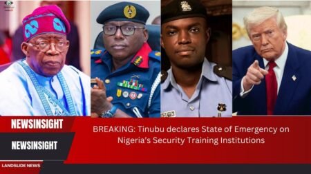 BREAKING: Tinubu declares State of Emergency on Nigeria’s Security Training, Denies is due to Trump