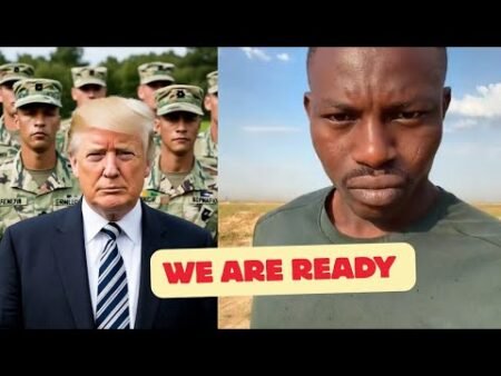Nigeria Soldier Ready to Fight US Army & Donald Trump