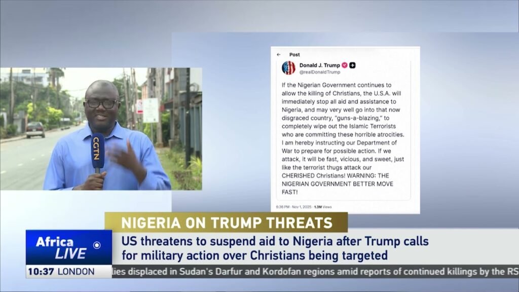 Nigerian President denies Trump’s claims of Christian persecution amid military threat.