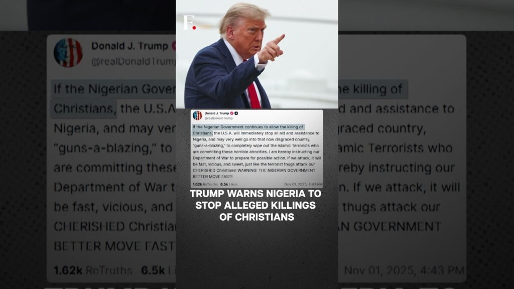 Trump Threatens Military Action on Nigeria Over Alleged Christian Killings