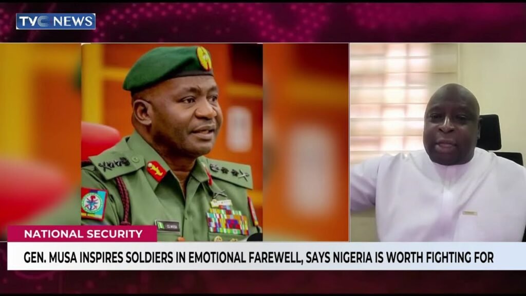 General Musa Inspires Soldiers In Emotional Farewell, Say Nigeria Is Worth Fighting For