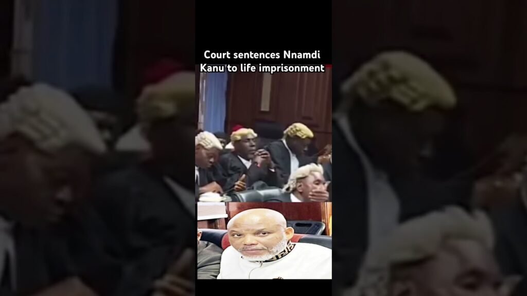 Courts sentences Nnamdi Kanu to life imprisonment #africa #news #nigeria #nnamdikanu #ipobleader