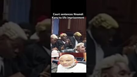 Courts sentences Nnamdi Kanu to life imprisonment #africa #news #nigeria #nnamdikanu #ipobleader