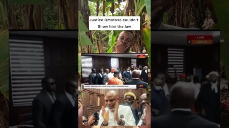 Justice Omotosho couldn’t provide any law to him # justice #nigeria #news #law #lawyer