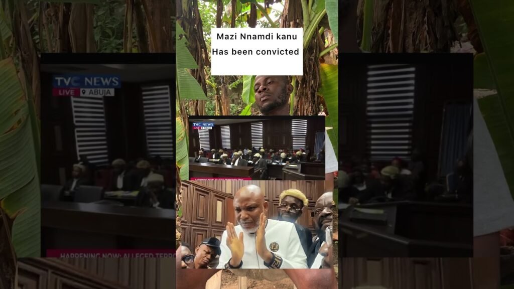 Mazi Nnamdi Kanu has been convicted #nigerianews #biafra#news #justiceserved