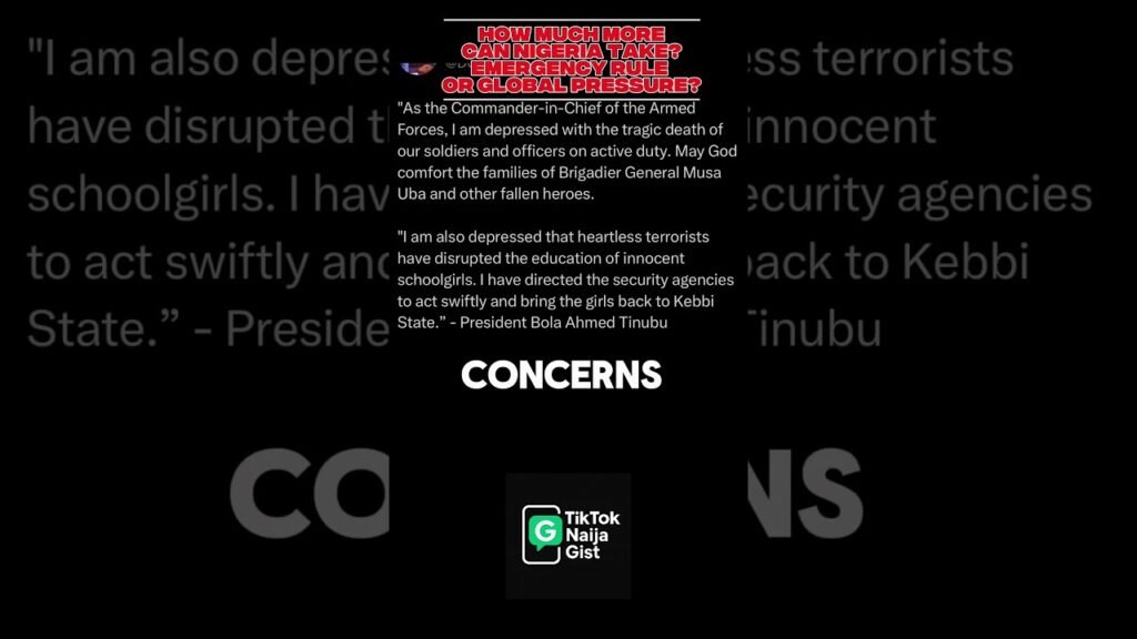 Breaking: Nigeria at a Crossroads — Emergency Rule or Outside Pressure?