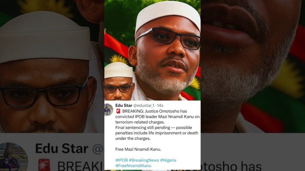 FREE MAZI NNAMDI KANU NOW!