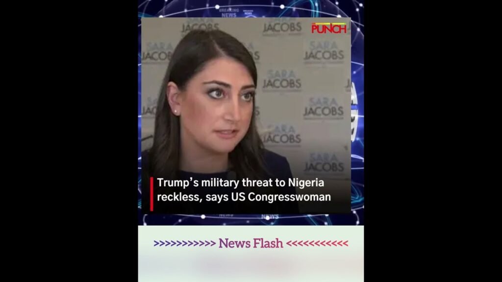 Breaking…. Trump’s military threat to Nigeria reckless, says US Congresswoman