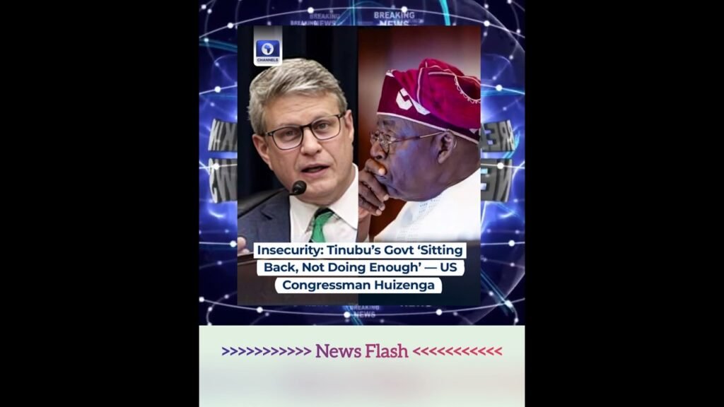 Breaking News:…Tinubu’s Govt ‘Sitting Back, Not Doing Enough’ — US Congressman Huizenga