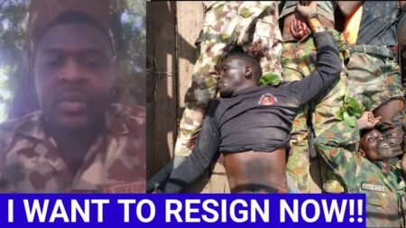 NIGERIAN SOLDIERS NOW RESIGNING IN MASS AFTER AMBUSH BY TÈRRØR1STS  – VIDEO