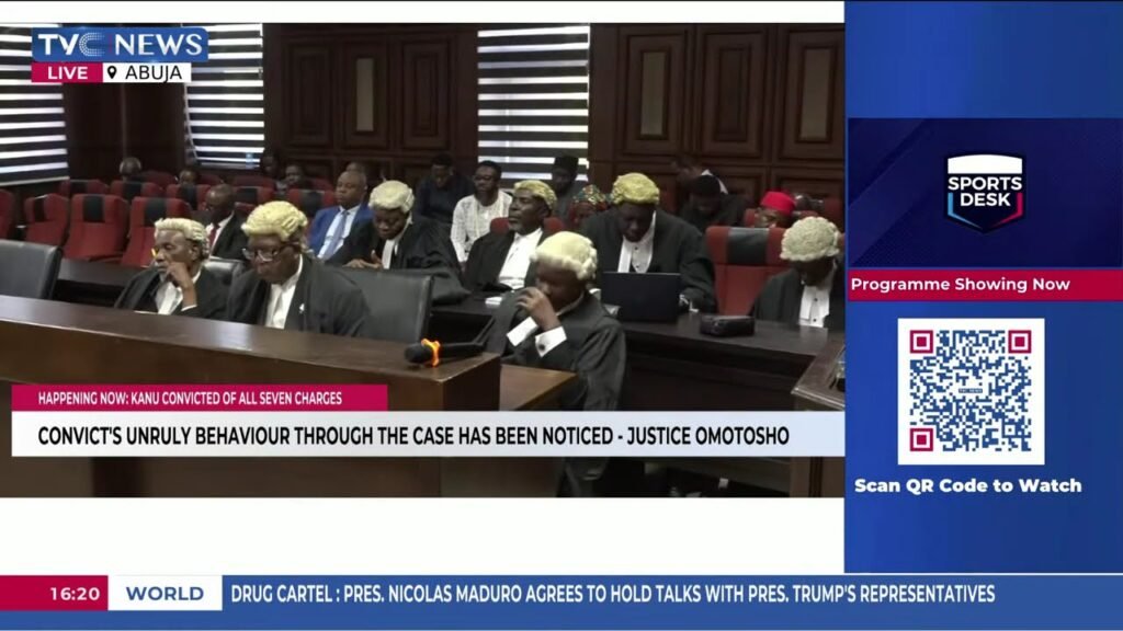 Nnamdi Kanu Sentenced To Life Imprisonment Instead Of Death Sentence