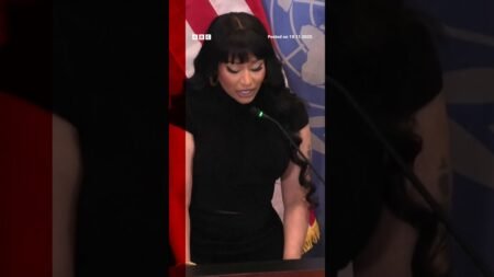 Nicki Minaj thanks Trump during UN speech about Nigeria. #Trump #NickiMinaj #BBCNews