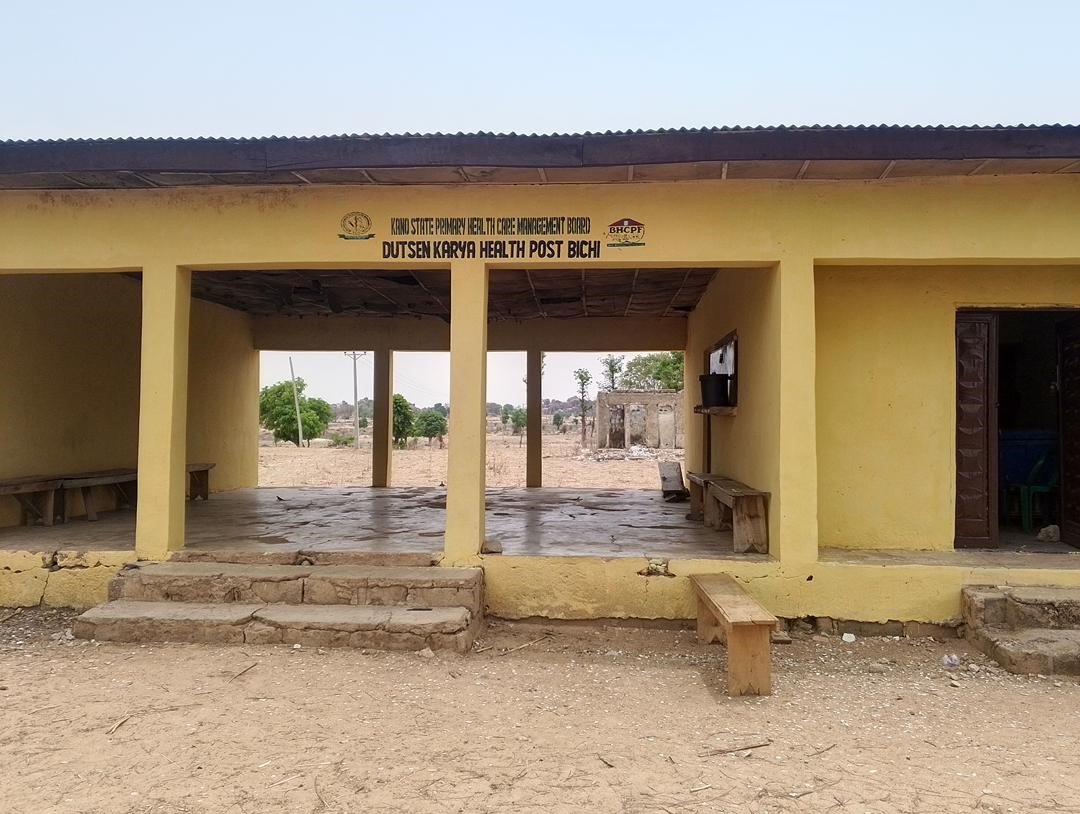 Front view of Dutsen Karya PHC (PHOTO CREDIT: Mariya Shuaibu Suleiman)