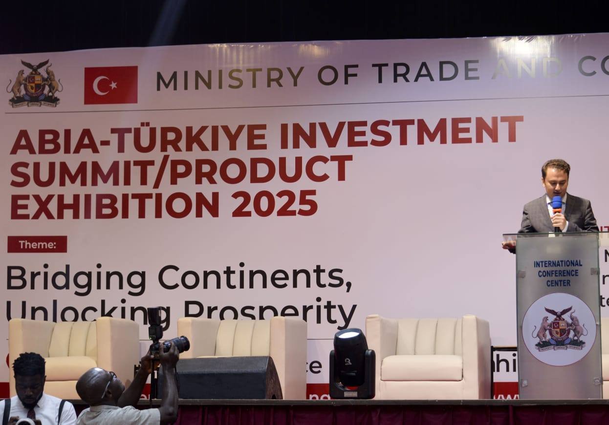 A participant making his remarks at the investment summit