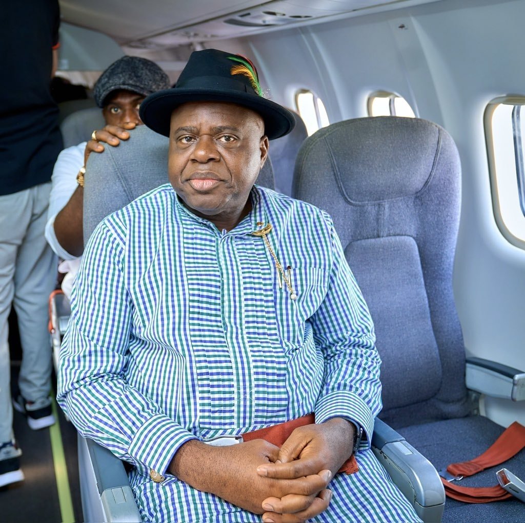 Gov Diri inside the newly acquired aircraft