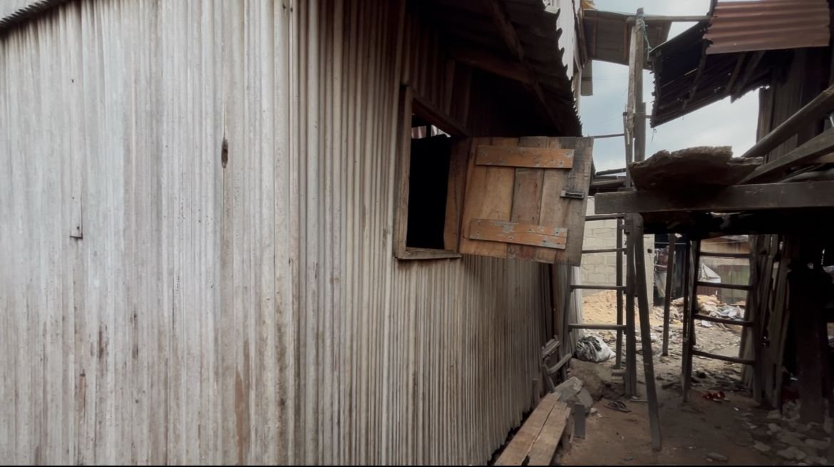 Mrs Alufonsie in one of the rooms in the clinic in Bariga