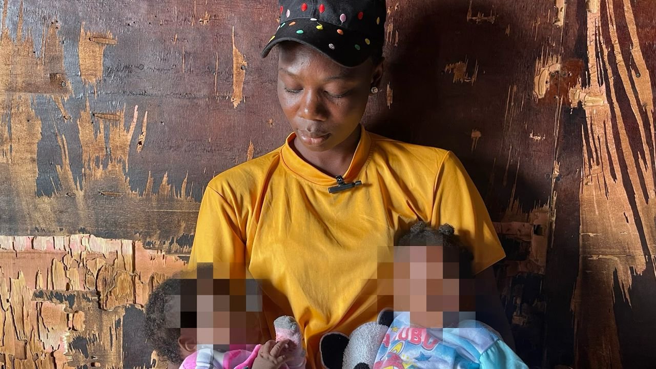 Ms Alubetin with the twins 