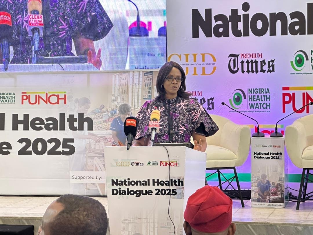 Vivianne IhekweazuManaging Director, Nigeria Health Watch delivering her goodwill message