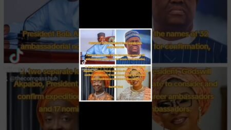 TINUBU NOMINATES 32 ADDITIONAL AMBASSADORS #viral #nigeria #news #duet #channelstv #channels #fyp