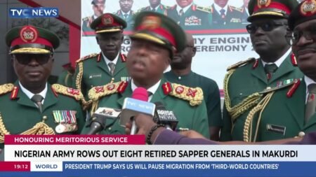 Nigerian Army Rows Out Eight Retired Sapper Generals In Makurdi