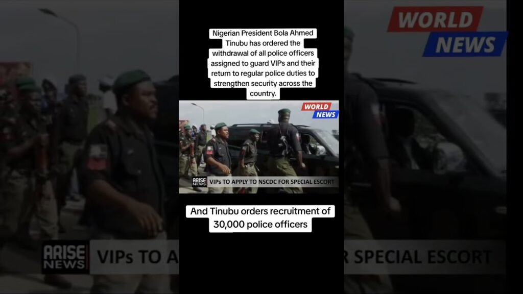 President Tinubu orders 30,000 police Officers #nigeria #police #news