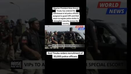 President Tinubu orders 30,000 police Officers #nigeria #police #news