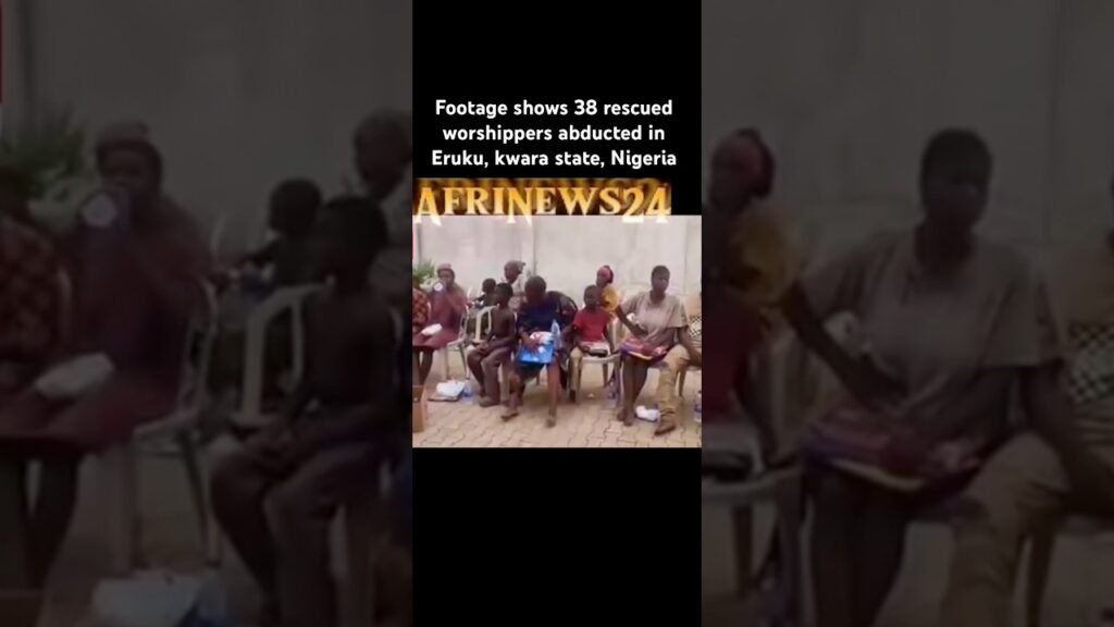 Footage shows 38 rescued worshippers abducted in Eruku, Kwara State, Nigeria #africa #news #nigeria