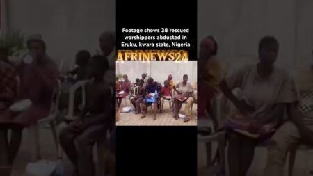 Footage shows 38 rescued worshippers abducted in Eruku, Kwara State, Nigeria #africa #news #nigeria