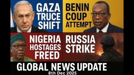 Global News Update Gaza Truce Shift, Benin Coup Attempt, Nigeria Hostages Freed & More