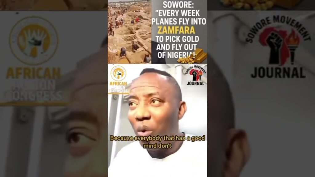 Sowore Alleges Weekly Flights Carrying Zamfara Gold Out of Nigeria #nigerianews #shots #viral #fyp