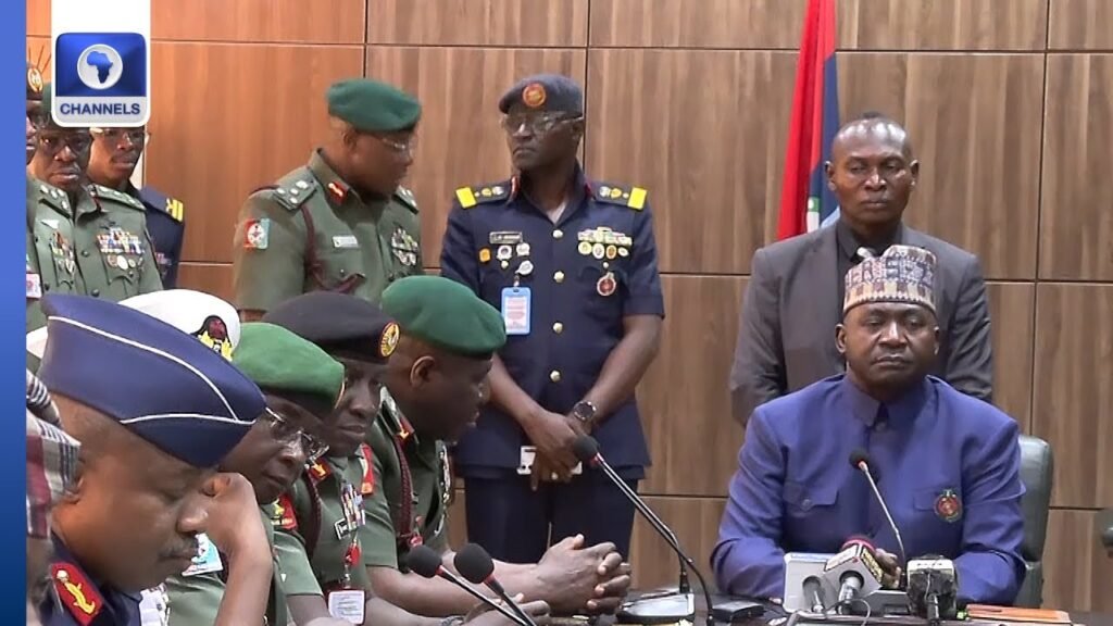 Gen. Musa Assumes Office As Defence Minister, Meets With Service Chiefs