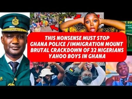 BREAKING NEWS‼️BRUTAL CRACKDOWNS OF 32 NIGERIANS HIDEOUTS IN KASOA ENGAGED IN CUBER FR@UD MORECAUGHT BREAKING NEWS‼️BRUTAL CRACKDOWNS OF 32 NIGERIANS HIDEOUTS IN KASOA ENGAGED IN CUBER FR@UD MORECAUGHT